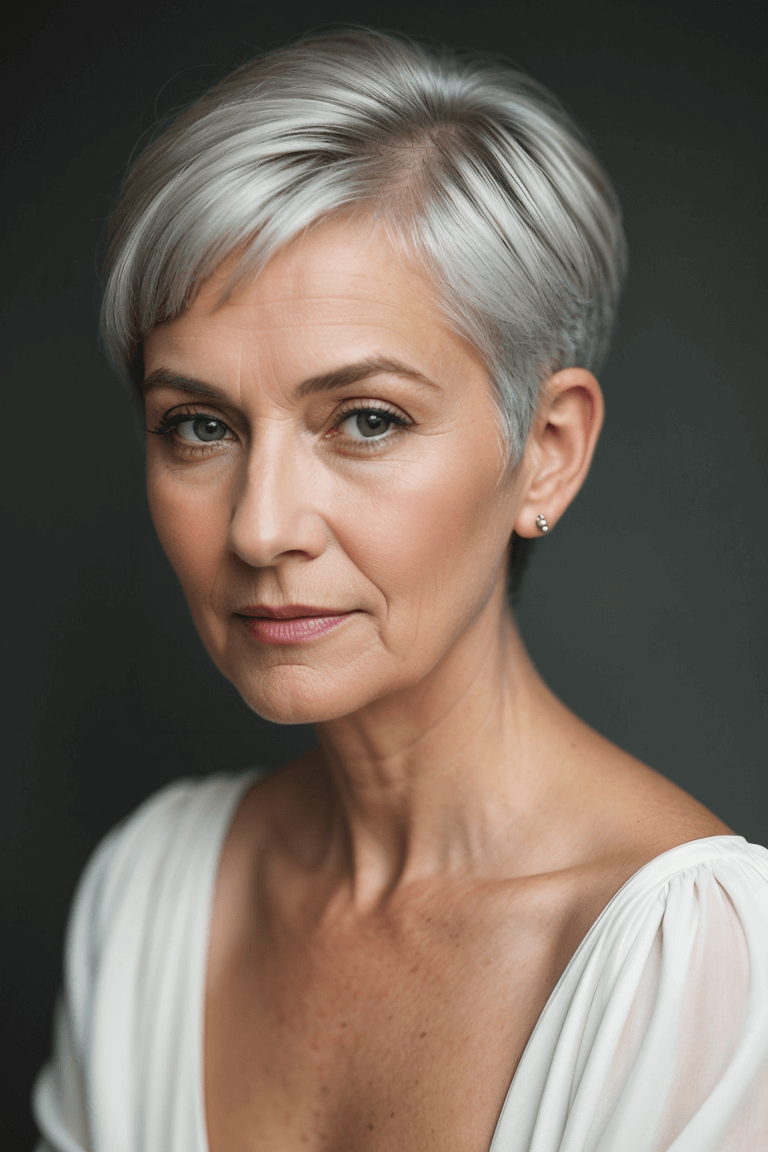 short haircuts for older women