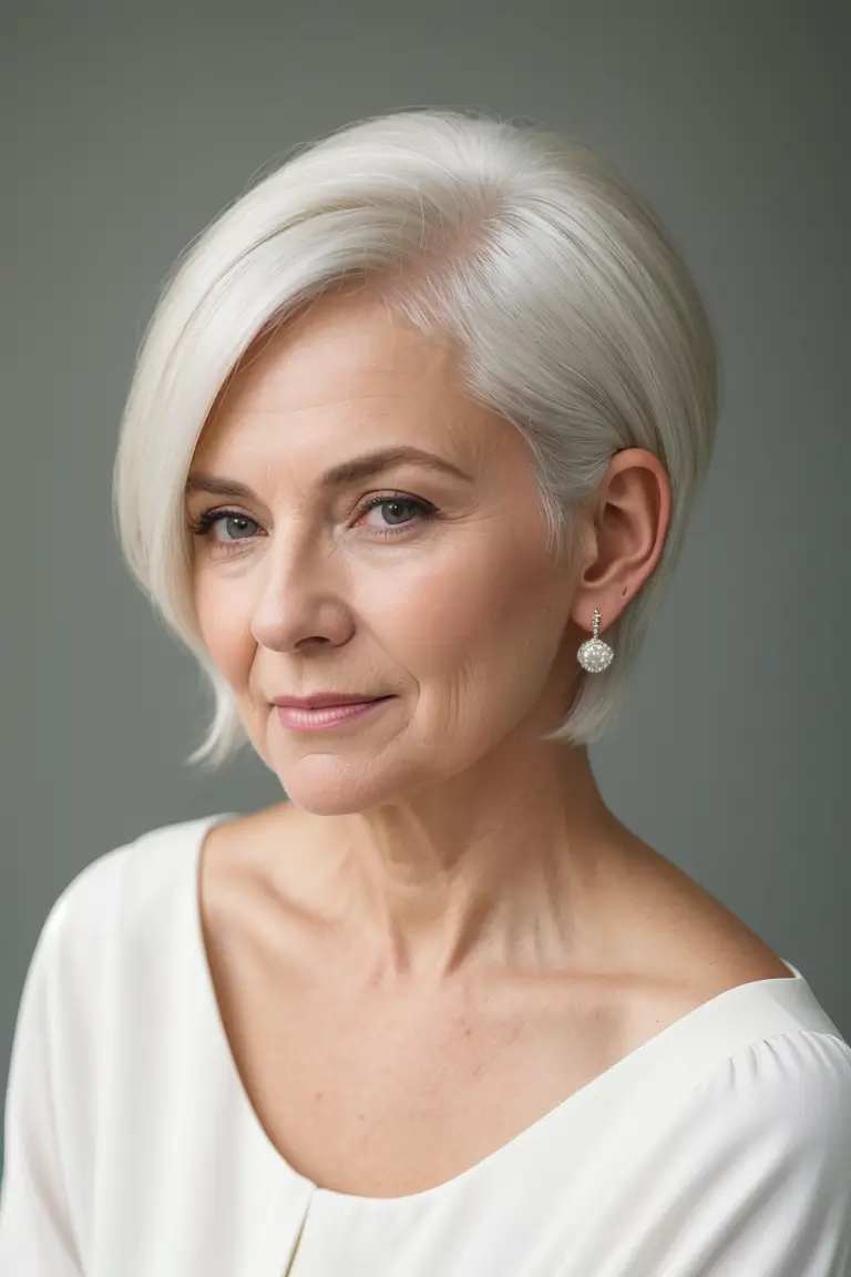 short haircuts for older women