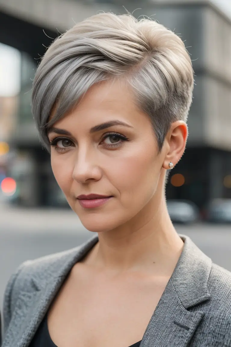 short haircuts for older women