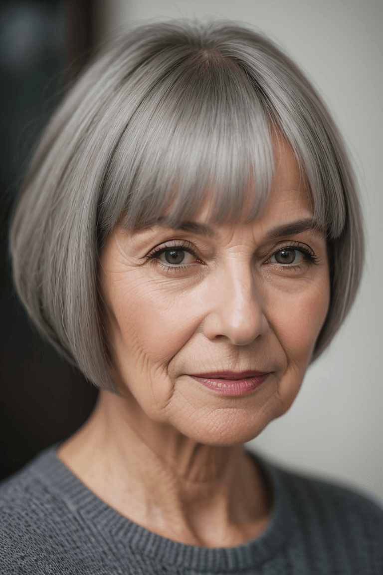 short haircuts for older women