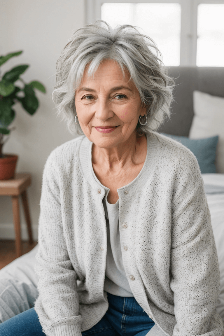 short haircuts for older women