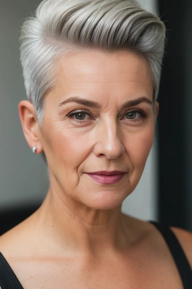 short haircuts for older women