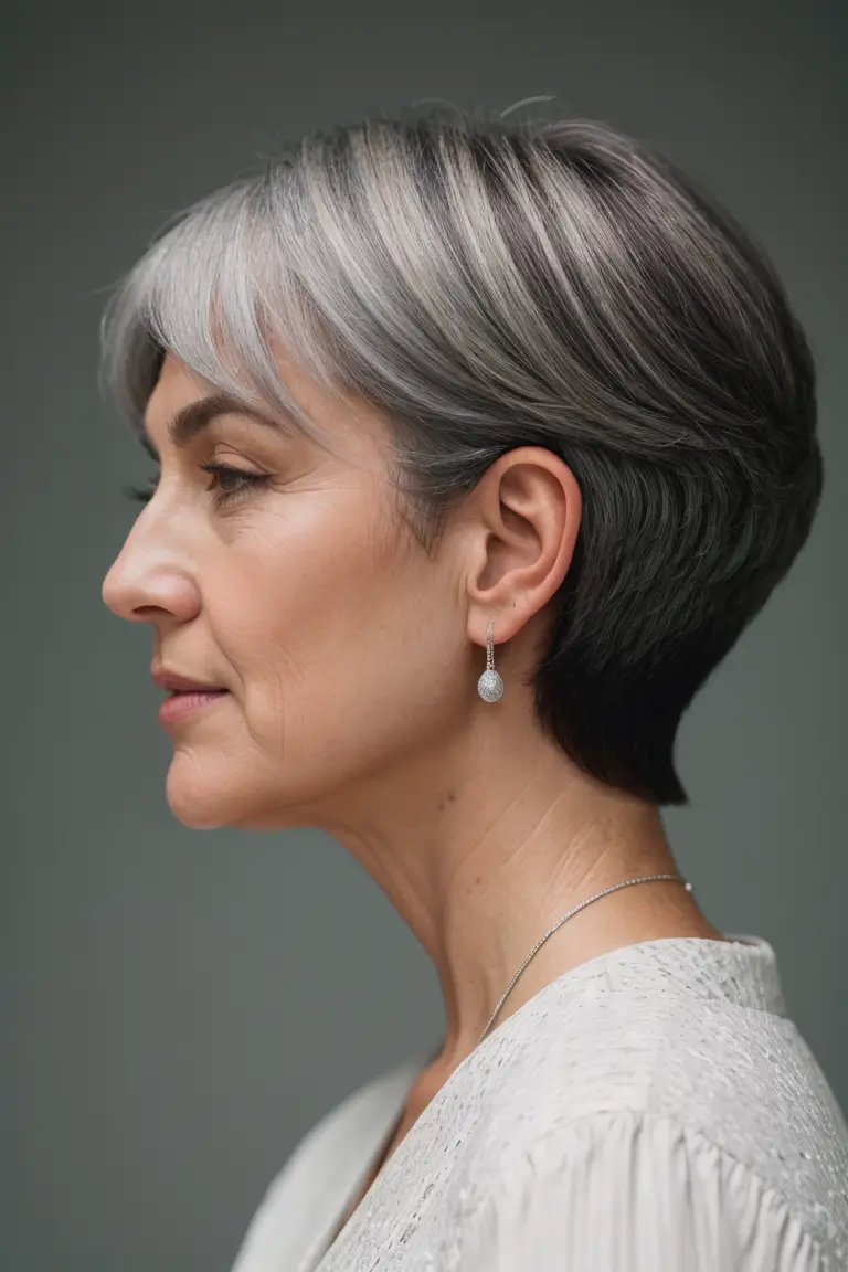 short haircuts for older women